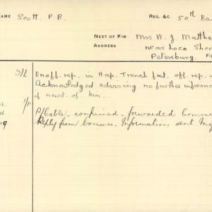 Soldier packet page