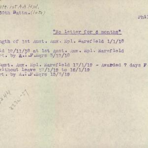 Soldier packet page