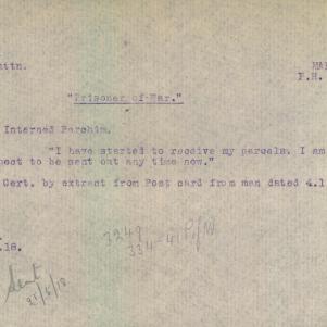 Soldier packet page