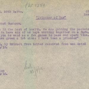 Soldier packet page