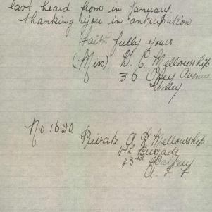 Soldier packet page