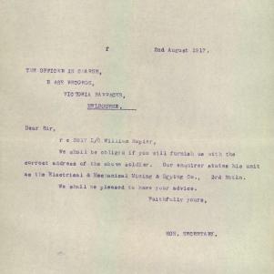 Soldier packet page