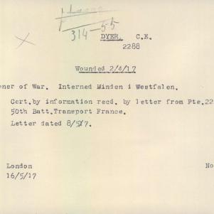 Soldier packet page