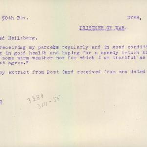 Soldier packet page