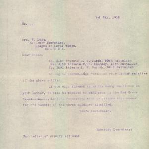 Soldier packet page