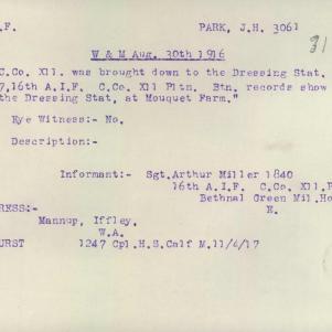 Soldier packet page