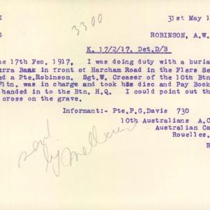 Soldier packet page
