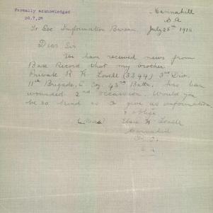 Soldier packet page