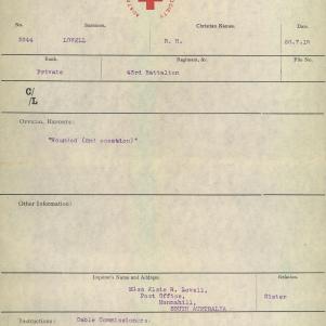 Soldier packet page