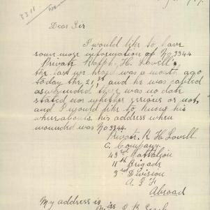 Soldier packet page
