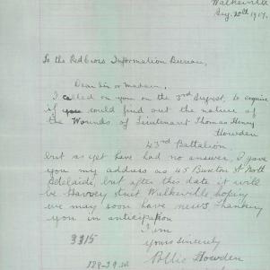 Soldier packet page
