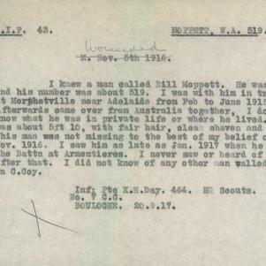 Soldier packet page