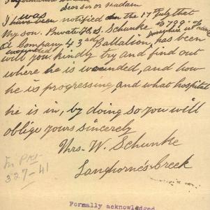 Soldier packet page