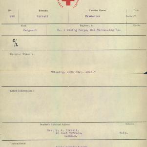 Soldier packet page