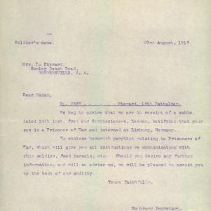 Soldier packet page