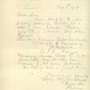 Soldier packet page