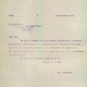 Soldier packet page