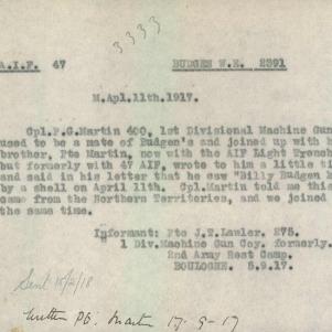 Soldier packet page