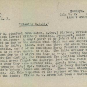 Soldier packet page