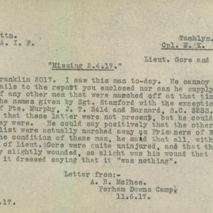 Soldier packet page