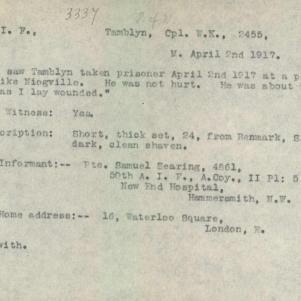 Soldier packet page