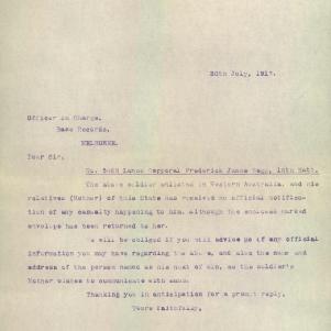 Soldier packet page