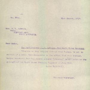 Soldier packet page