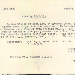 Soldier packet page