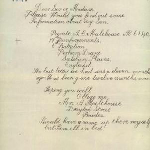 Soldier packet page