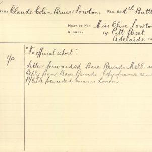 Soldier packet page