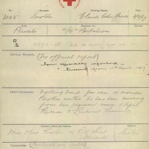 Soldier packet page