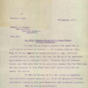 Soldier packet page