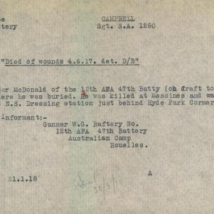 Soldier packet page
