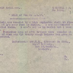 Soldier packet page