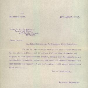 Soldier packet page