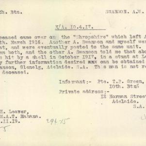 Soldier packet page