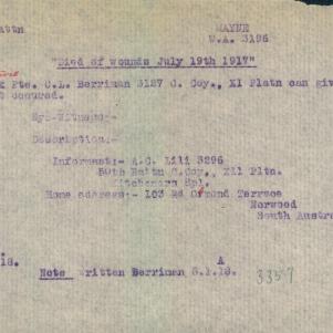 Soldier packet page