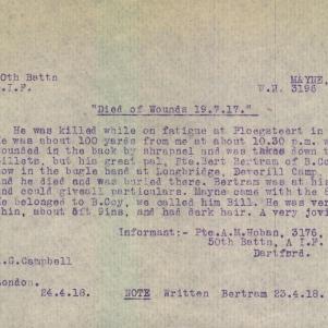 Soldier packet page