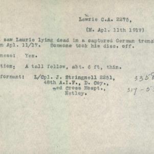 Soldier packet page