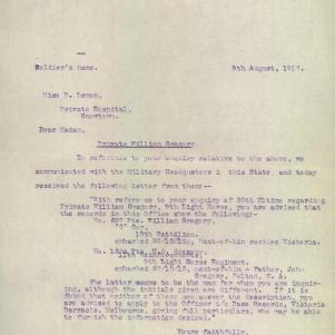 Soldier packet page