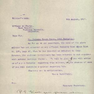 Soldier packet page