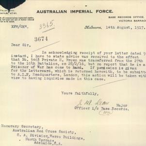 Soldier packet page