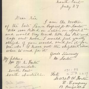 Soldier packet page