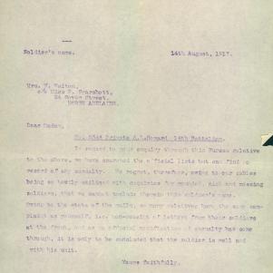 Soldier packet page