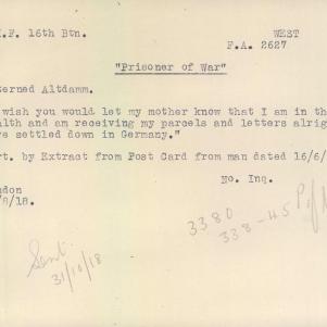 Soldier packet page