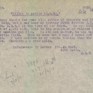 Soldier packet page