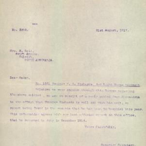 Soldier packet page