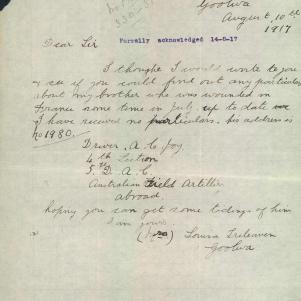 Soldier packet page