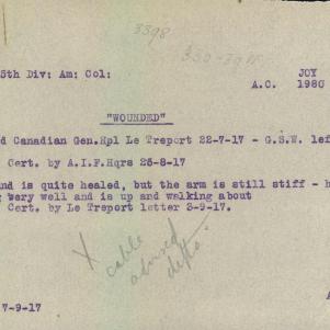 Soldier packet page