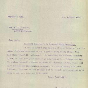 Soldier packet page